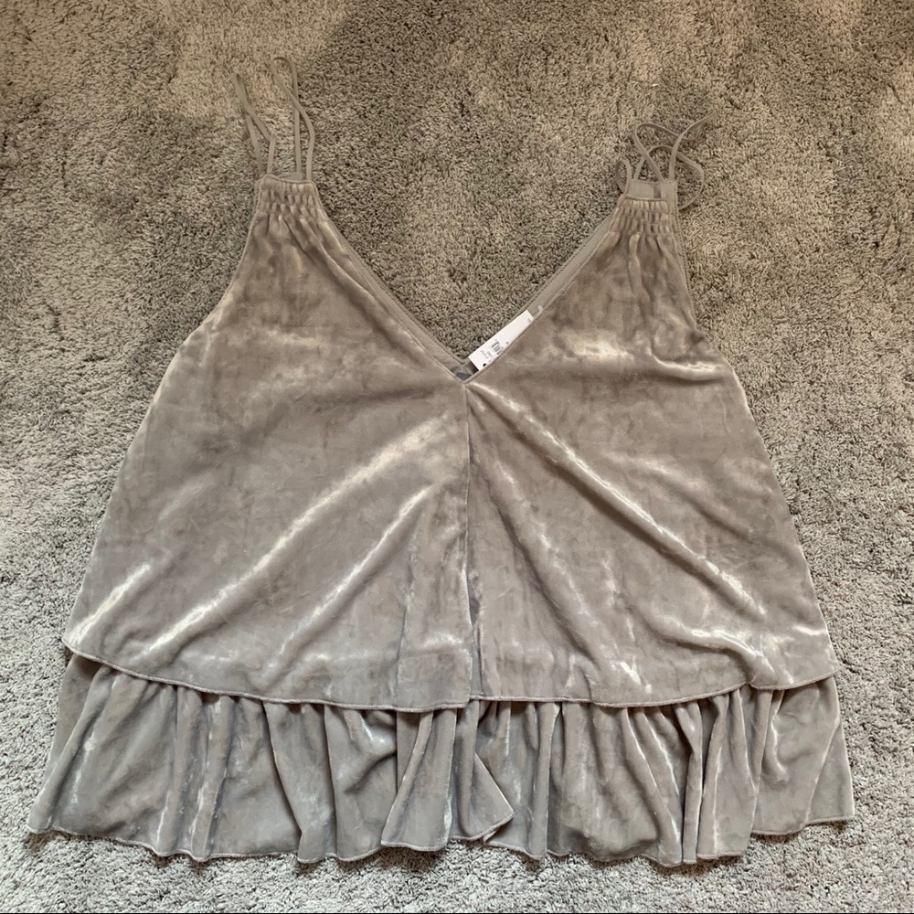 Aerie Crushed Velvet Tank Top